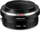 K&F Concept Pentax PK Lens to Nikon Z6 Z7 Camera Adapter