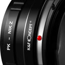 K&F Concept Pentax PK Lens to Nikon Z6 Z7 Camera Adapter
