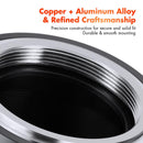 K&F Concept M10115 M42-NEX PRO High Precision Lens Adapter (Orange)(M42-E)