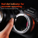 K&F Concept M13105 Canon FD/FL Lens to Sony E Camera Body Lens Adapter (Orange)(FD-E)