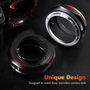 K&F Concept M13105 Canon FD/FL Lens to Sony E Camera Body Lens Adapter (Orange)(FD-E)