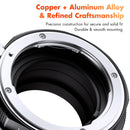 K&F Concept M18115 Nikon AI G AF-S Lens to Fuji FX Camera Body Adapter (Orange)