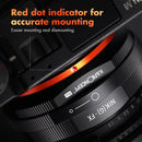 K&F Concept M18115 Nikon AI G AF-S Lens to Fuji FX Camera Body Adapter (Orange)