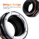 K&F Concept M18115 Nikon AI G AF-S Lens to Fuji FX Camera Body Adapter (Orange)