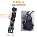 K&F Concept  58" Compact Tripod with 3-Way Pan Tilt Head (Black)