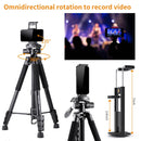K&F Concept 69.7" Portable Compact Tripod with Phone/Pad Mount (Black)