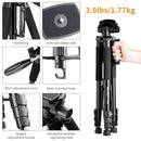 K&F Concept 69.7" Portable Compact Tripod with Phone/Pad Mount (Black)