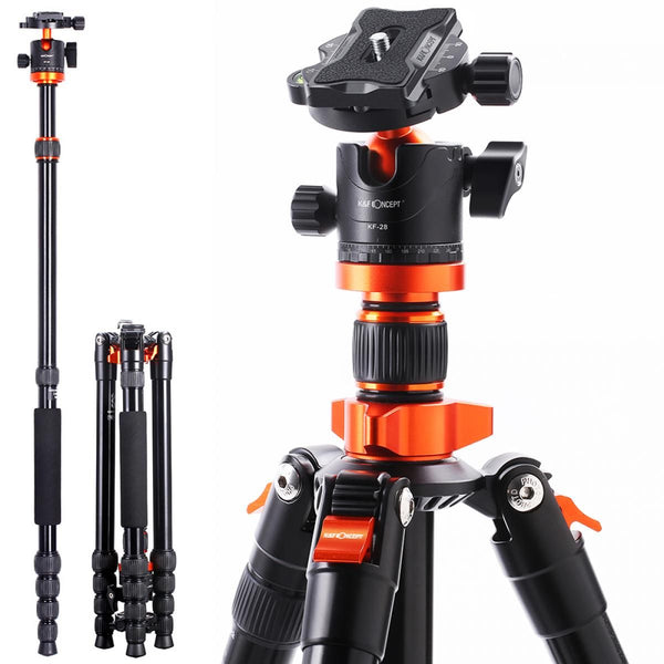 K&F Concept 68" Compact Travel Tripod with Monopod