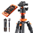 K&F Concept 67" Carbon Fiber Tripod with Metal Ball Head