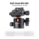 K&F Concept 76" Aluminum Travel Tripod with 360° Ball Head