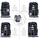 K&F Concept 20.4L Camera Backpack (Grey)