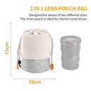 K&F Concept Protective Lens Pouch Compatible with Multiple Sizes Camera Lens 10*18cm