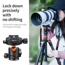 K&F Concept Camera Tripod Ball Head with 1/4" Quick Release Plate and Spirit Level