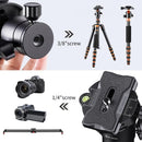 K&F Concept Camera Tripod Ball Head with 1/4" Quick Release Plate and Spirit Level
