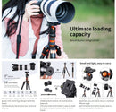 K&F Concept Camera Tripod Ball Head with 1/4" Quick Release Plate and Spirit Level