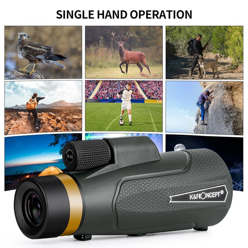 K&F Concept 12x50 Compact Monocular for Bird Watching