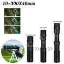 K&F Concept 10-300x40 Continuous Zoom Monocular with Phone Holder & Tripod