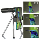 K&F Concept 10-300x40 Continuous Zoom Monocular with Phone Holder & Tripod