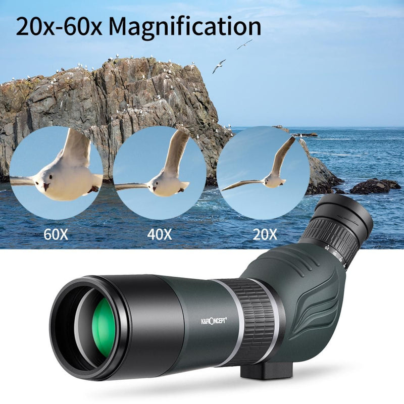 K&F Concept 20-60X60 HD Spotting Scope BAK4 45 Degree