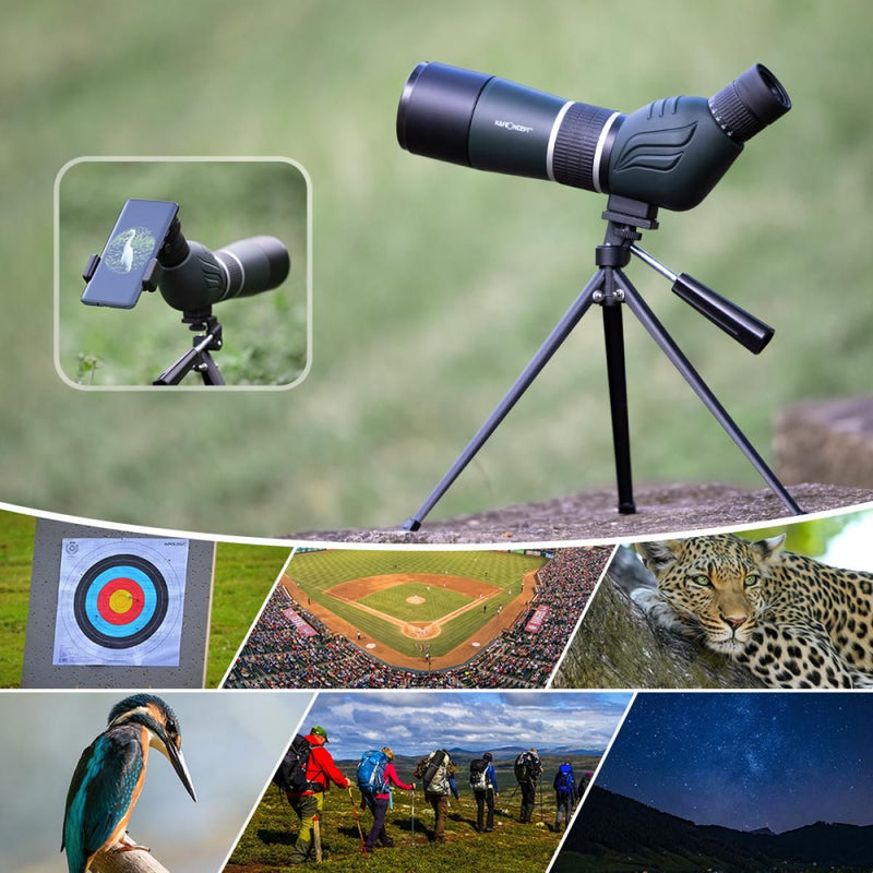 K&F Concept 20-60X60 HD Spotting Scope BAK4 45 Degree