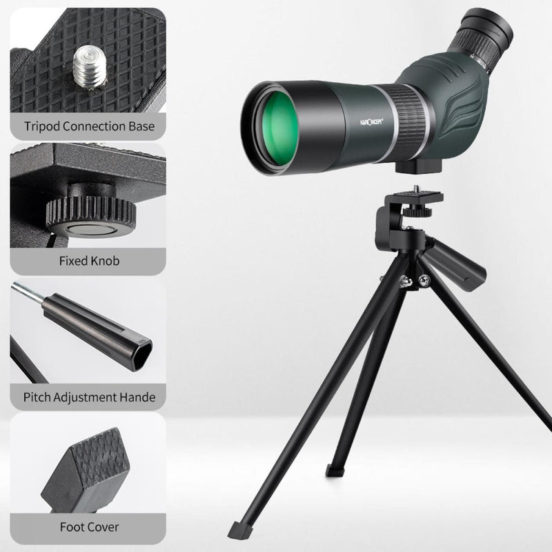 K&F Concept 20-60X60 HD Spotting Scope BAK4 45 Degree