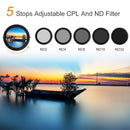 K&F Concept 82mm Nano L CPL+Variable Fader NDX ND2~ND32