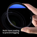 K&F Concept 77MM Ultra-Slim Blue Multi-Coated MCUV Filter German Optics