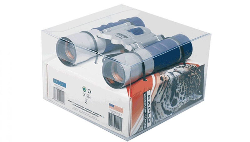 Konus 2024 EXPLO 10x25 Binocular (Blue Rubber / Ruby Coating)