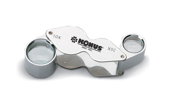 Konus 10x-20x linen tester with dual lens