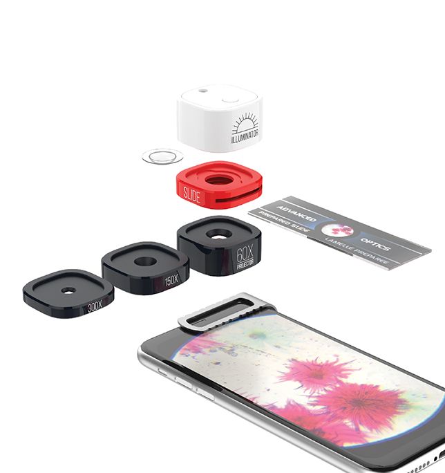 Konus Microscope Konus MICRO-CLIP 3-in-1 Modular Microscope Set for Smartphone