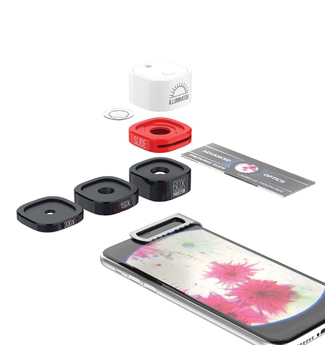 Konus MICRO-CLIP 3-in-1 Modular Microscope Set for Smartphone
