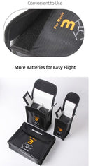 Sunnylife Lipo Safe Bag for Mavic 3 (For 2 Batteries)