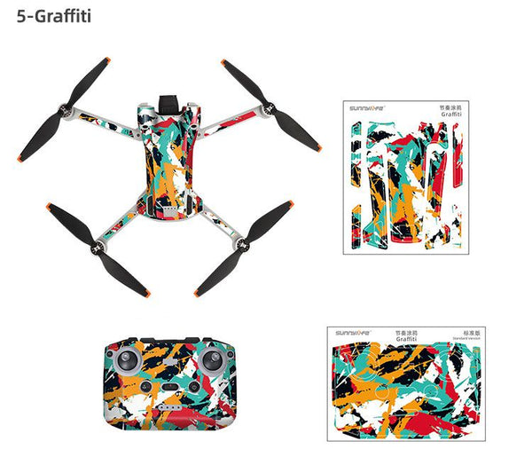 Sunnylife Skin Sticker for DJI Mini 3 Pro (RC-N1 RC Version)(Graffiti)