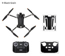 Sunnylife Skin Sticker for DJI Mini 3 Pro (RC-N1 RC Version)(Black Grain)