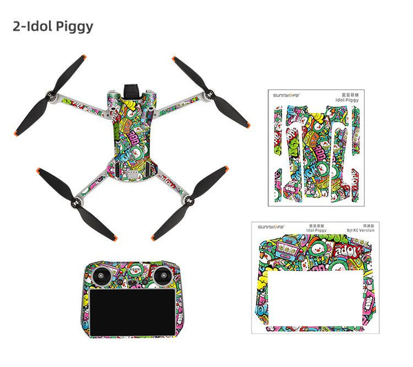 Sunnylife Skin Sticker for DJI Mini 3 Pro (DJI RC Version)(Idol Piggy)