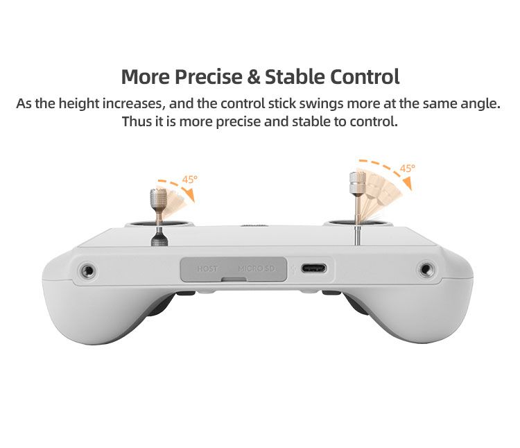 Sunnylife Aluminum Alloy Control Sticks for DJI RC Controller (Silver)