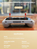 Sunnylife Aluminum Alloy Control Sticks for DJI RC Controller (Silver)