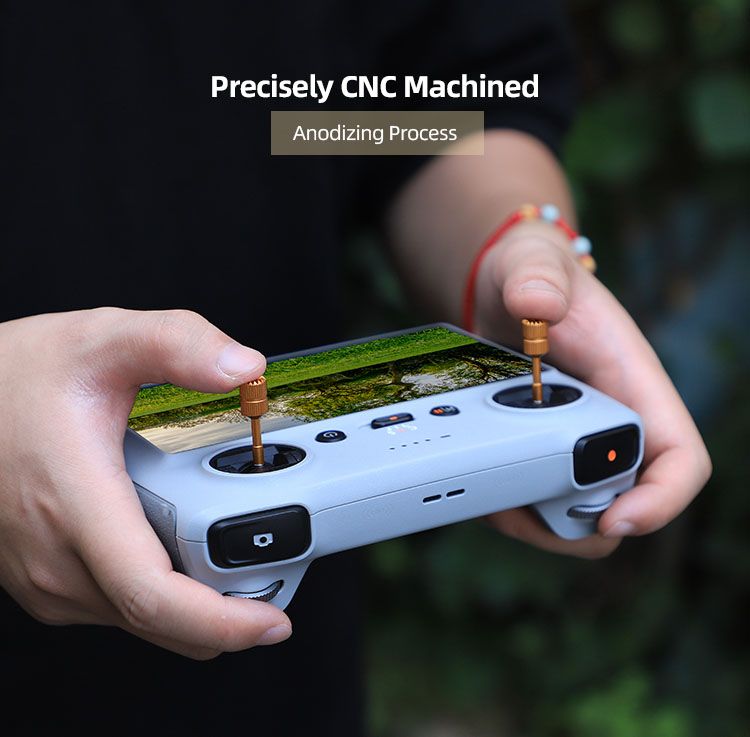 Sunnylife Aluminum Alloy Control Sticks for DJI RC Controller (Silver)