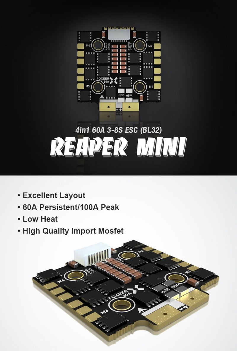 Foxeer Reaper Mini 60A 4-in-1 Multi Version ESC