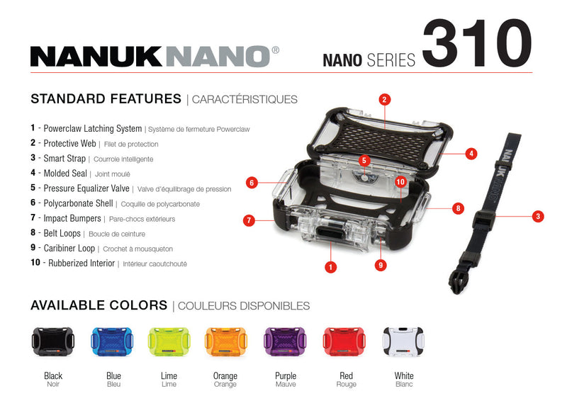 Nanuk Nano 310 Case for Mobile Phone (Purple)