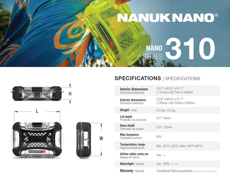 Nanuk Nano 310 Case for Mobile Phone (Clear)