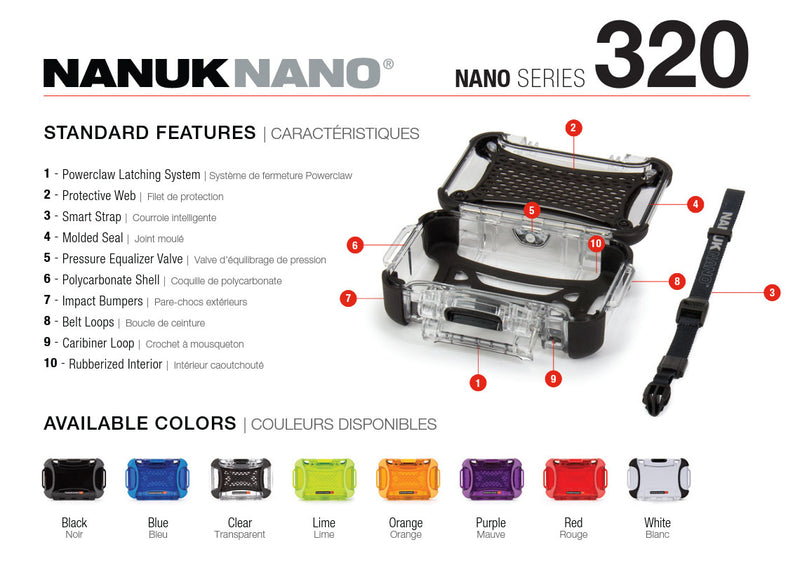 Nanuk Nano 320 Case (Orange)
