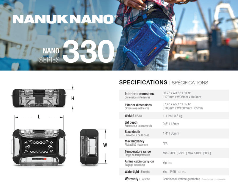 Nanuk Nano 330 Case (Red)
