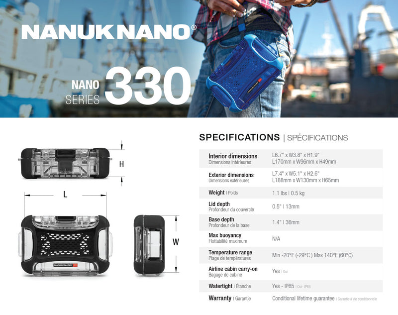 Nanuk Nano 330 Case (White)