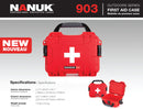 Nanuk Case 903 with First Aid Logo (Red)