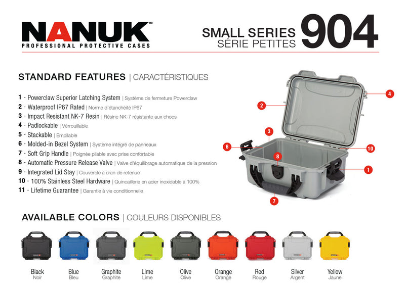 Nanuk 904 Case Empty (Red)