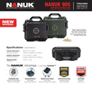 Nanuk 905 Case Empty with Tan Target Logo (Olive)