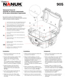 Nanuk Waterproof Panel Polycarbonate Kit for the 905 Nanuk Case