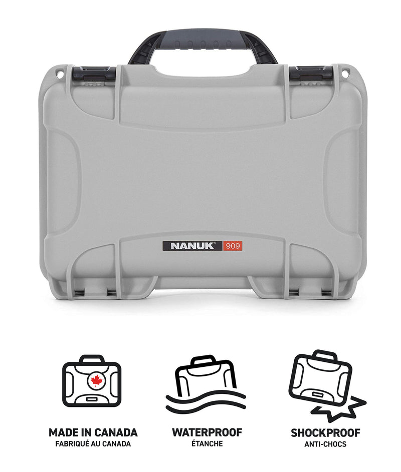 Nanuk 909 Case for GoPro HERO9/HERO10 (Silver)