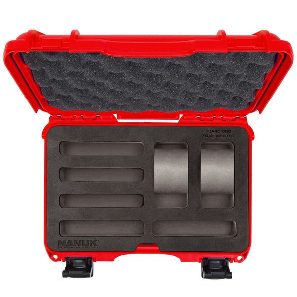 Nanuk 909 Case for 2 Watches and 5 Knives (Red)